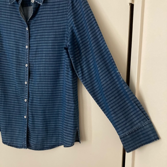Foxcroft Tencel Stripped Shirt - Picture 10 of 10